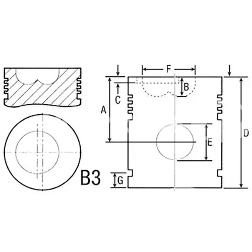Piston Avec Axe adaptable Case IH Super Prix