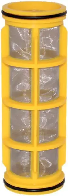 Filtre pulvérisateur jaune inox 150x50 mm 80 mesh Top Vente