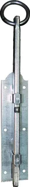 Promotion Verrou barriere a boucle lg 400 mm zingue
