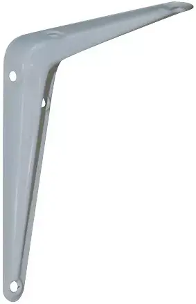 Console emboutie d‘etagere 125x150 mm grise Produit De Marque