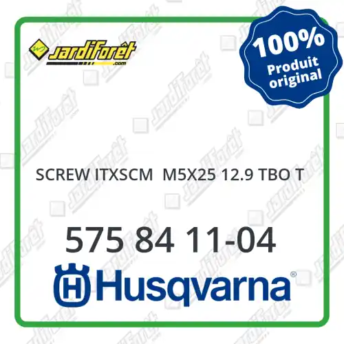 Haute Qualité Screw itxscm m5x25 12.9 tbo t Husqvarna - 575 84 11-04