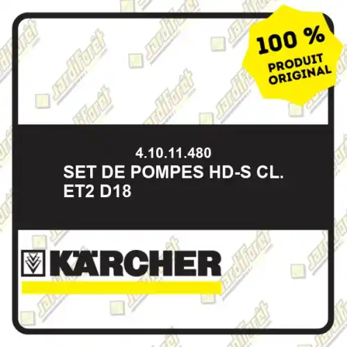 Seulement Aujourd'hui Set de pompes HD-S Cl. ET2 D18 Karcher 41011480