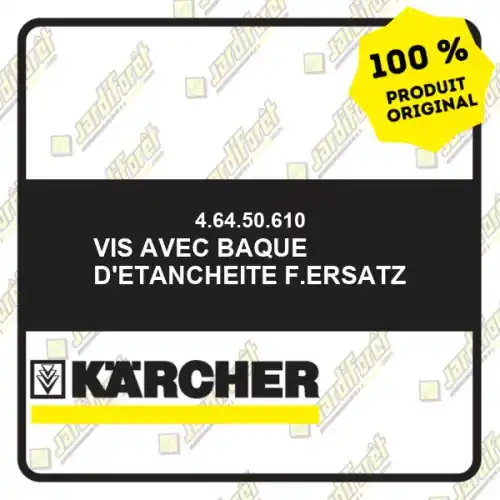 Expédié Aujourd'hui Vis avec baque d‘etancheite f.Ersatz Karcher 46450610