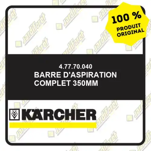 Barre d‘aspiration complet 350mm Karcher 47770040 Acheter Direct